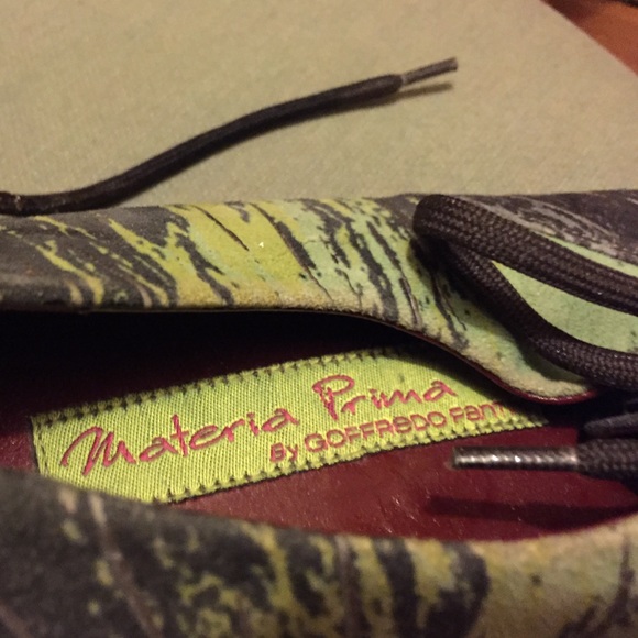 Vintage Materia Prima hand painted laced flats - Picture 3 of 8